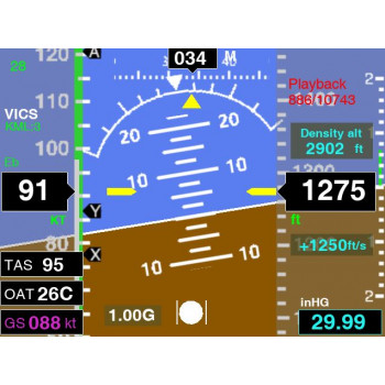 ELM350 3.5" Flight Instrument