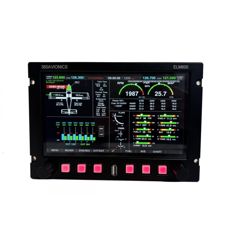 ELM800 8" EFIS with Touch display HD