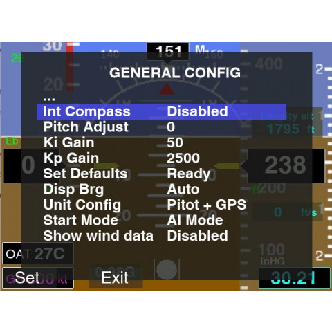 ELM350 3.5" Flight Instrument