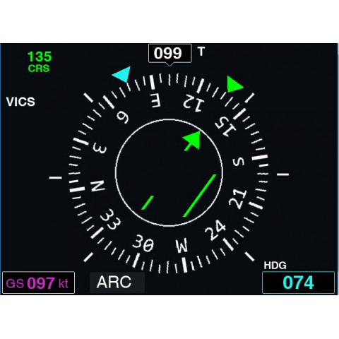 ELM350 3.5" Flight Instrument