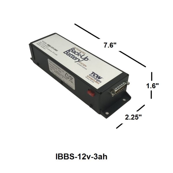 TCW Integrated Battery Back-up System (IBBS) TCW Integrated Battery Back-up System (IBBS)